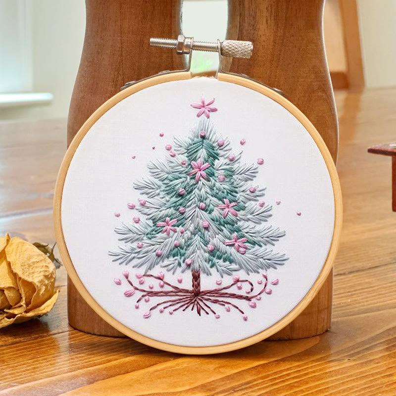 Rubbyoo Embroidery Kit- Pink Christmas Tree - image 2
