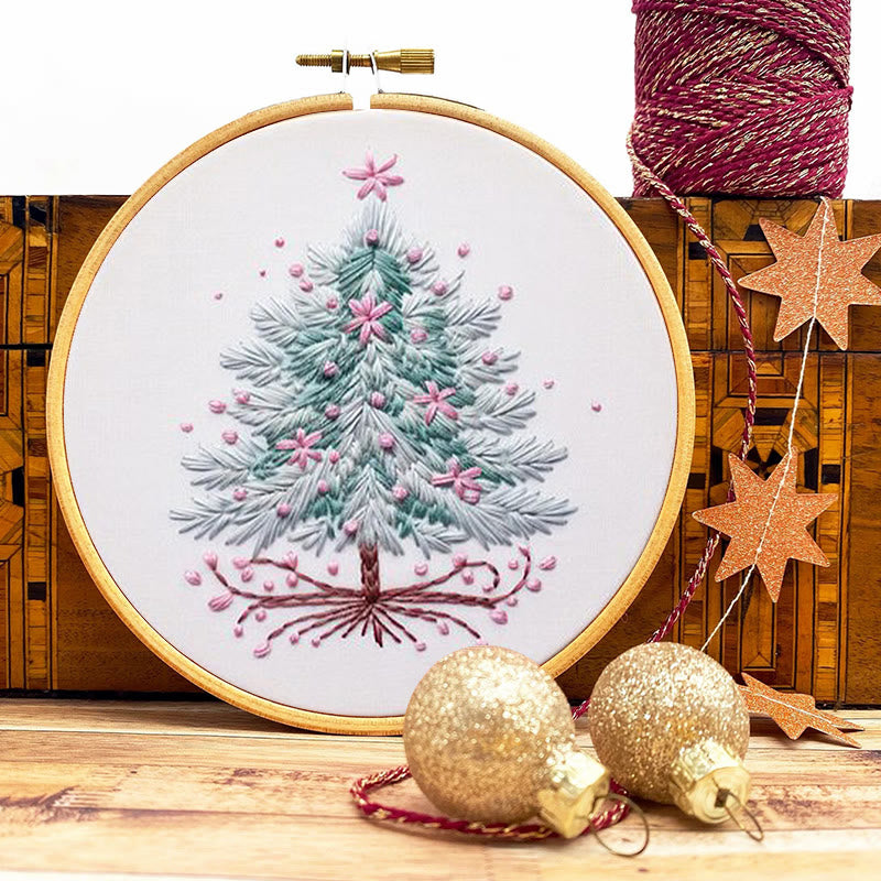 Rubbyoo Embroidery Kit- Pink Christmas Tree - image 8