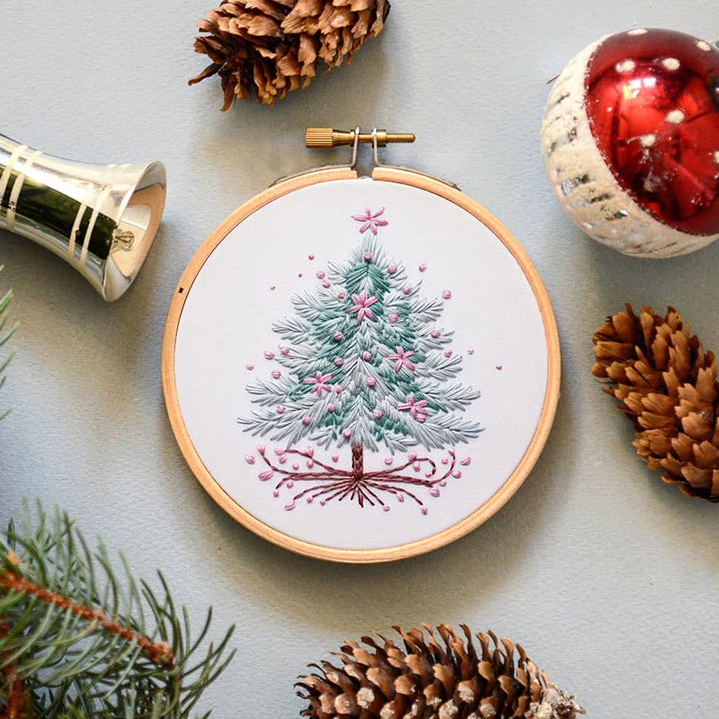 Rubbyoo Embroidery Kit- Pink Christmas Tree - image 7