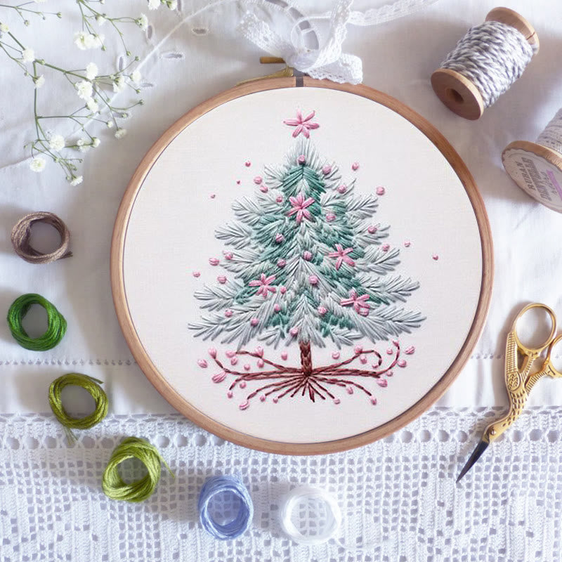 Rubbyoo Embroidery Kit- Pink Christmas Tree - image 6