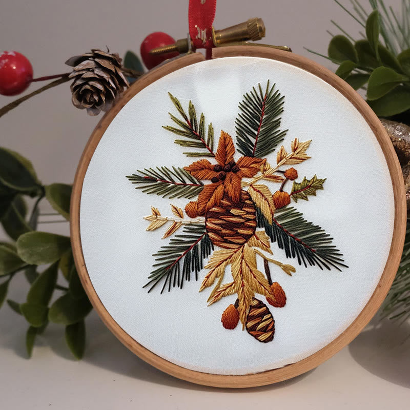 Rubbyoo Embroidery Kit-  Winter Bouquet - image 1