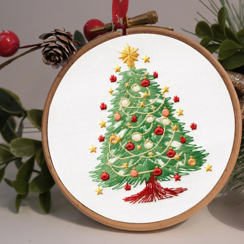Rubbyoo Embroidery Kit-  Christmas  Festival Tree - image 1