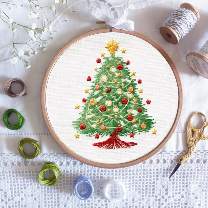 Rubbyoo Embroidery Kit-  Christmas  Festival Tree - image 5
