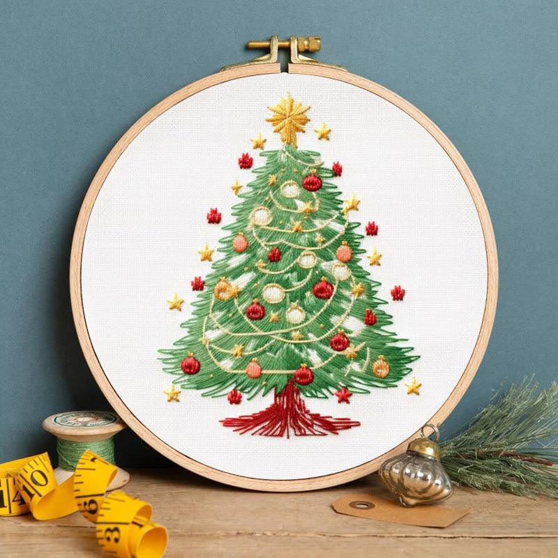 Rubbyoo Embroidery Kit-  Christmas  Festival Tree - image 2