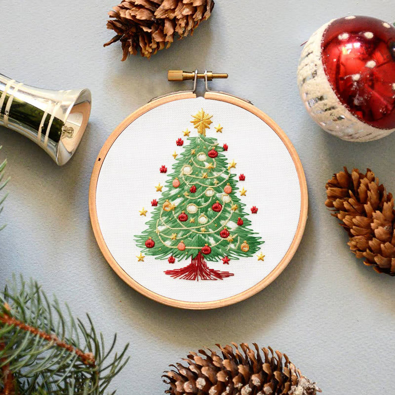 Rubbyoo Embroidery Kit-  Christmas  Festival Tree - image 6