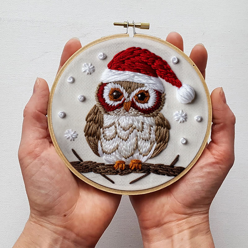 Rubbyoo Embroidery Kit- Christmas Owl - image 3