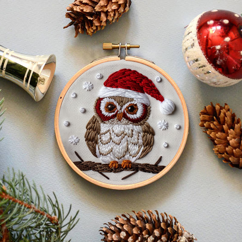 Rubbyoo Embroidery Kit- Christmas Owl - image 5