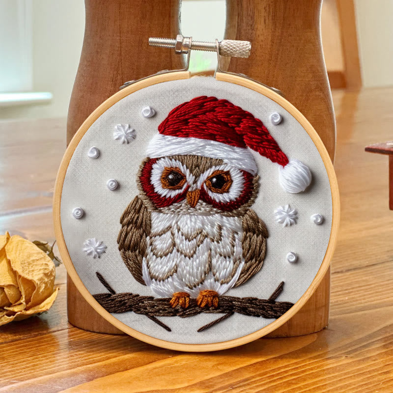 Rubbyoo Embroidery Kit- Christmas Owl - image 6