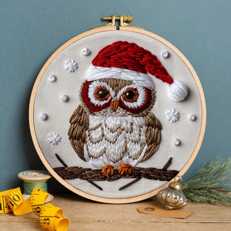Rubbyoo Embroidery Kit- Christmas Owl - image 4