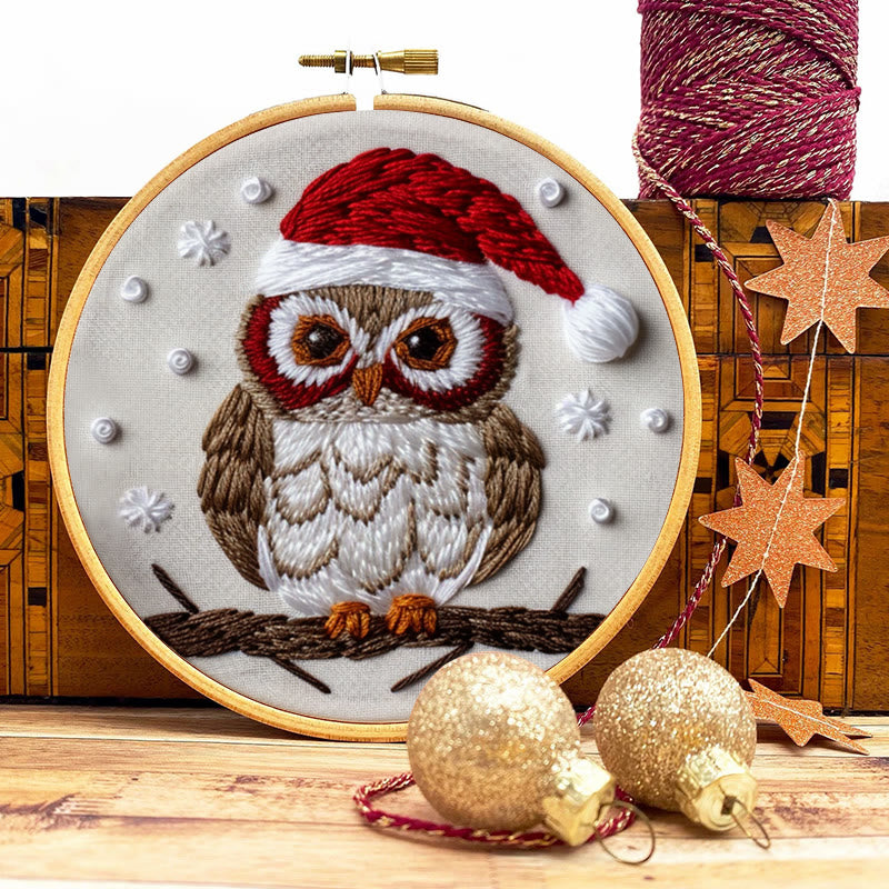 Rubbyoo Embroidery Kit- Christmas Owl - image 8