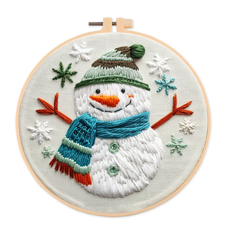 Rubbyoo Embroidery Kit-  Winter Snowman - image 0