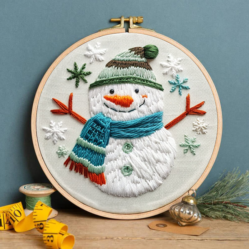 Rubbyoo Embroidery Kit-  Winter Snowman - image 1
