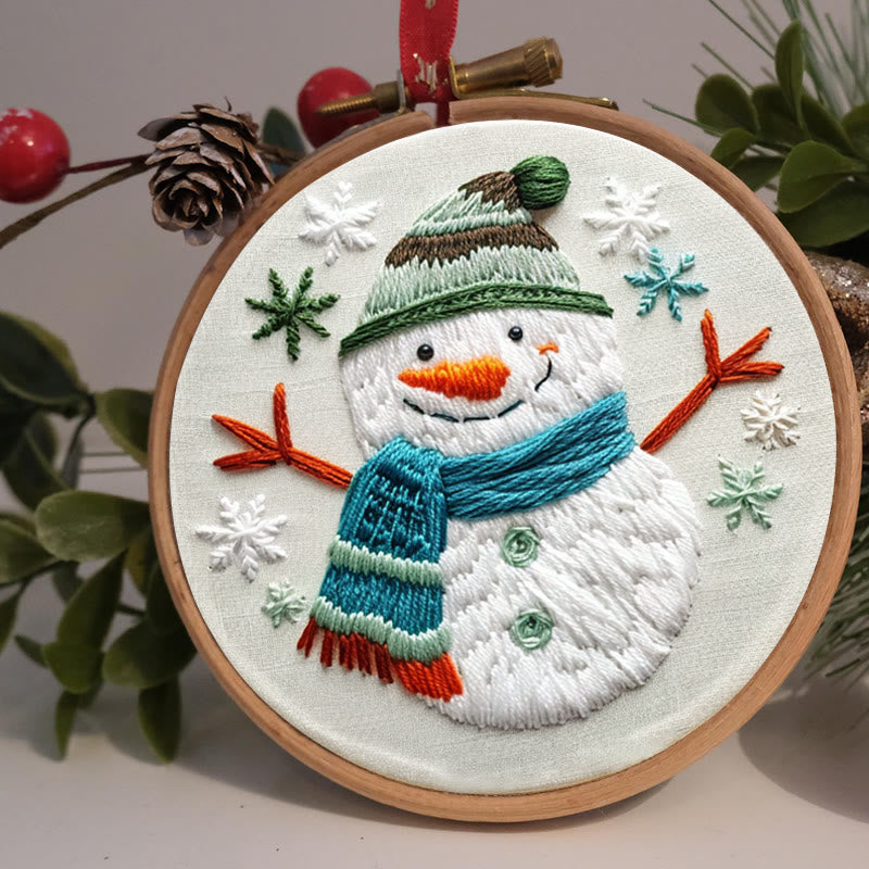 Rubbyoo Embroidery Kit-  Winter Snowman - image 4