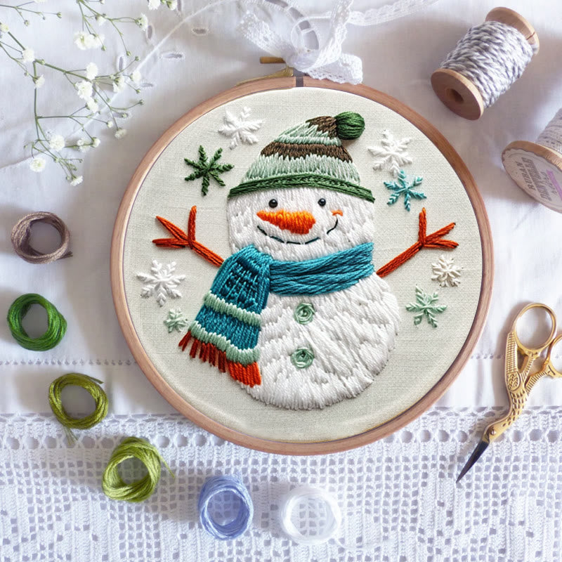 Rubbyoo Embroidery Kit-  Winter Snowman - image 6