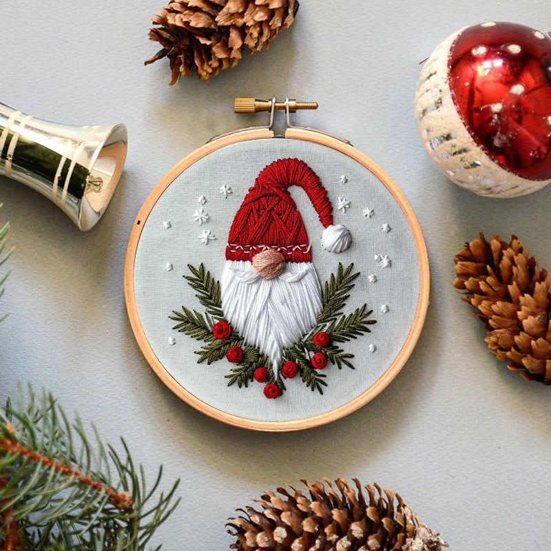 Rubbyoo Embroidery Kit-  Christmas Winter Gnome - image 2