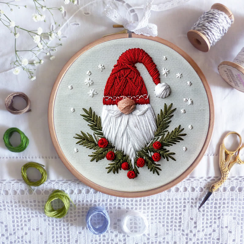 Rubbyoo Embroidery Kit-  Christmas Winter Gnome - image 7