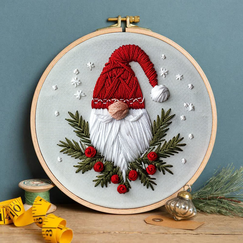 Rubbyoo Embroidery Kit-  Christmas Winter Gnome - image 4