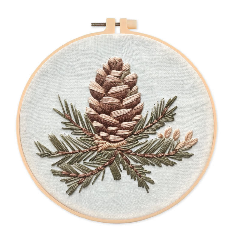 Rubbyoo Embroidery Kit- Pinecone Branch - image 0