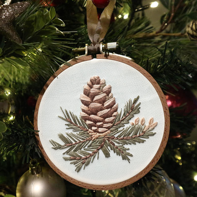 Rubbyoo Embroidery Kit- Pinecone Branch - image 2