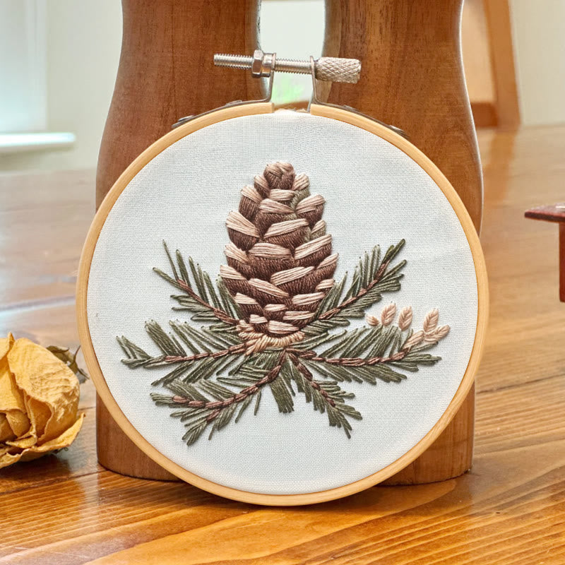 Rubbyoo Embroidery Kit- Pinecone Branch - image 6