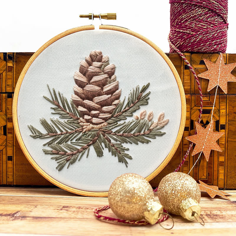 Rubbyoo Embroidery Kit- Pinecone Branch - image 8