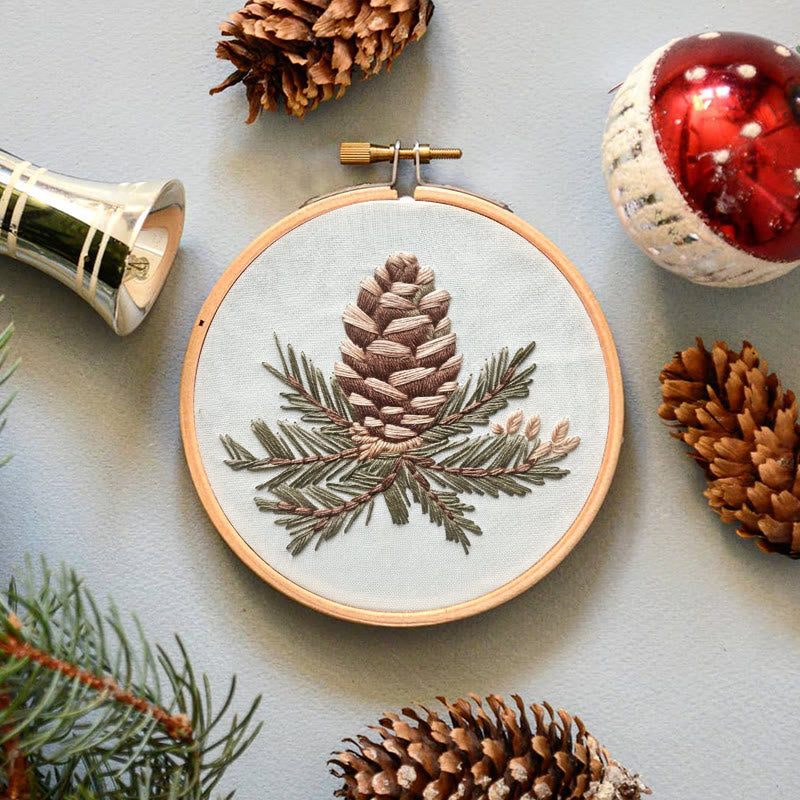 Rubbyoo Embroidery Kit- Pinecone Branch - image 7