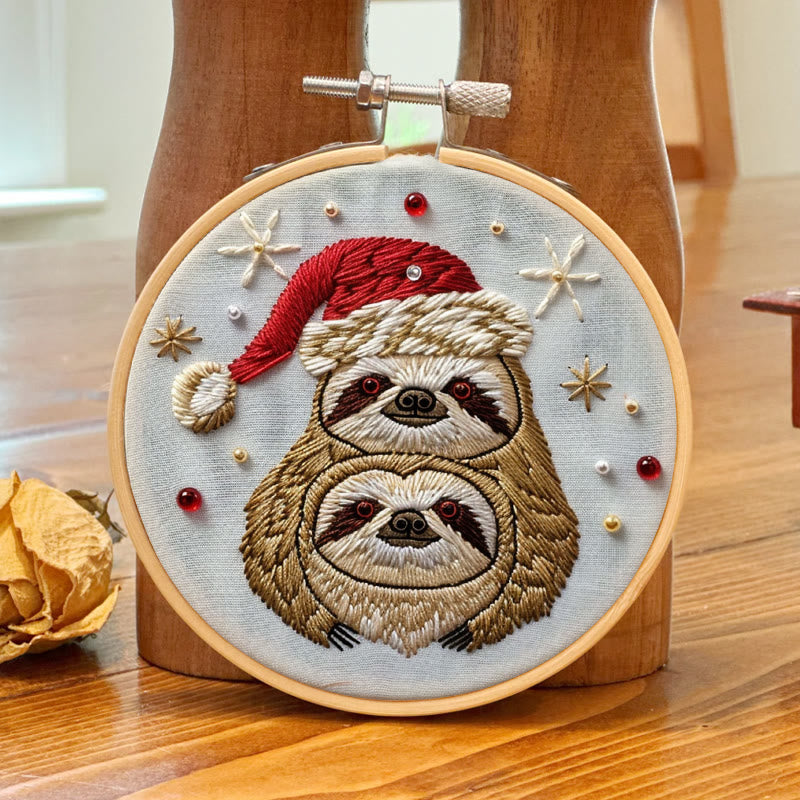 Rubbyoo Embroidery Kit-  Christmas Sloth - image 7