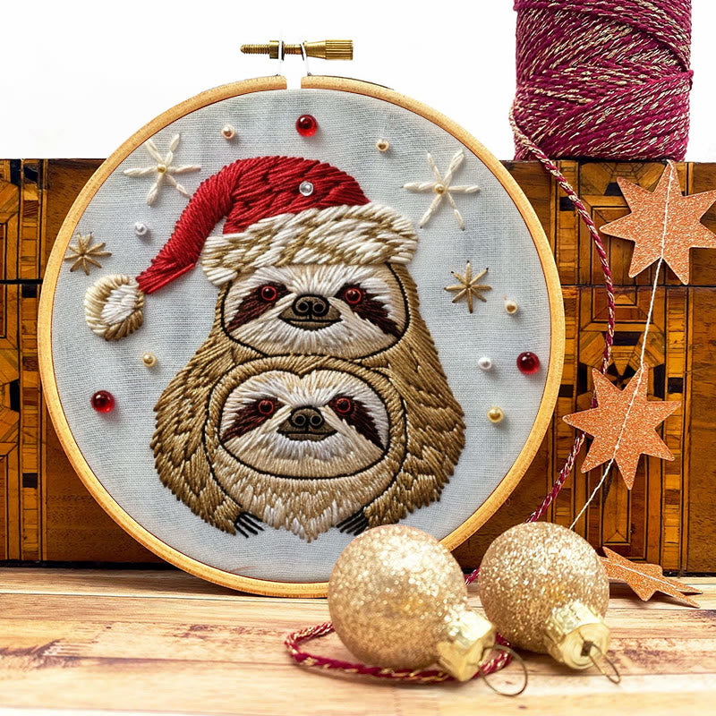 Rubbyoo Embroidery Kit-  Christmas Sloth - image 8