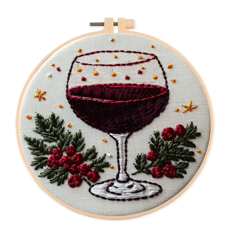 Rubbyoo Embroidery Kit-  Christmas  Red Wine - image 0