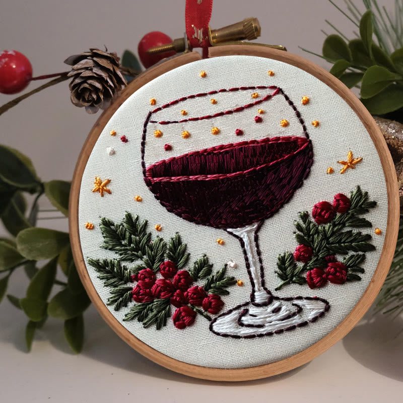 Rubbyoo Embroidery Kit-  Christmas  Red Wine - image 1