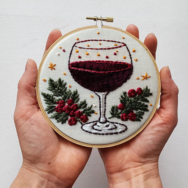 Rubbyoo Embroidery Kit-  Christmas  Red Wine - image 4