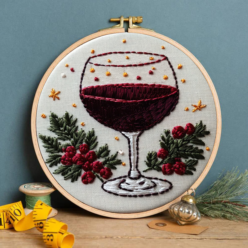 Rubbyoo Embroidery Kit-  Christmas  Red Wine - image 2
