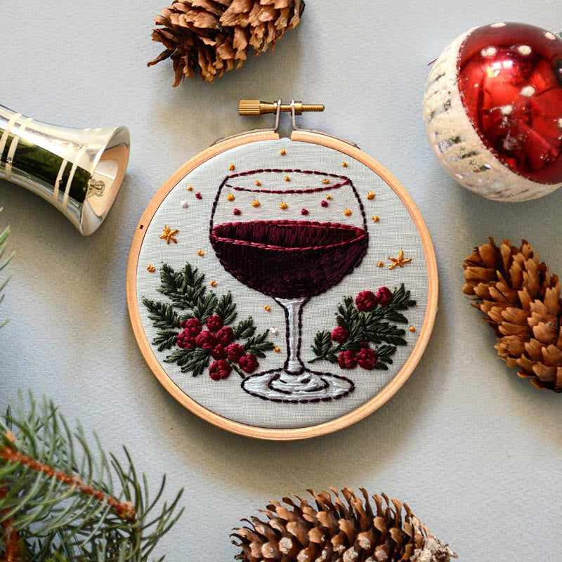 Rubbyoo Embroidery Kit-  Christmas  Red Wine - image 3
