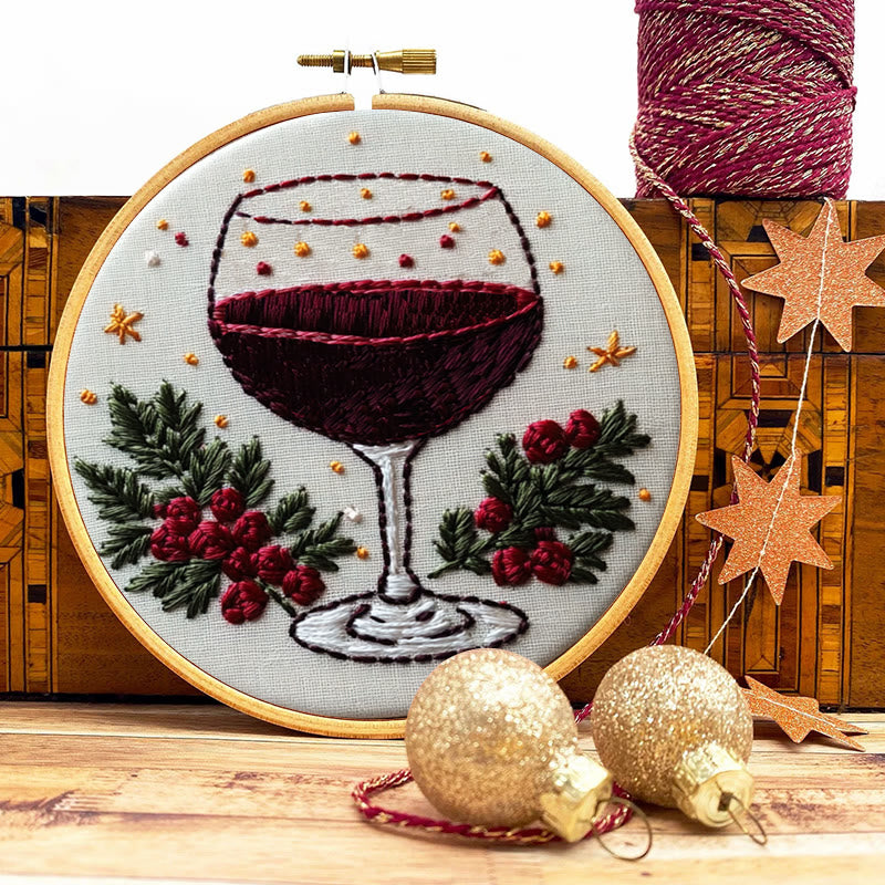 Rubbyoo Embroidery Kit-  Christmas  Red Wine - image 8