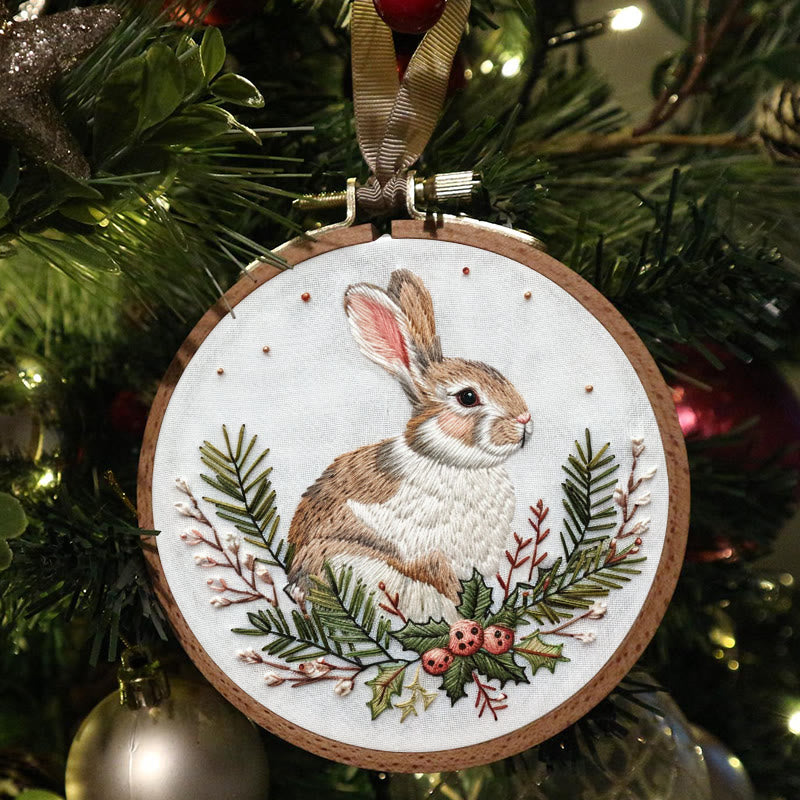 Rubbyoo Embroidery Kit-  Christmas Bunny - image 3