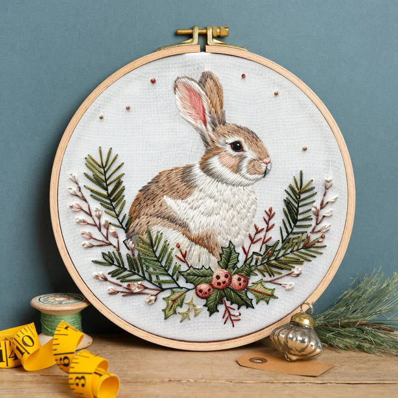 Rubbyoo Embroidery Kit-  Christmas Bunny - image 2