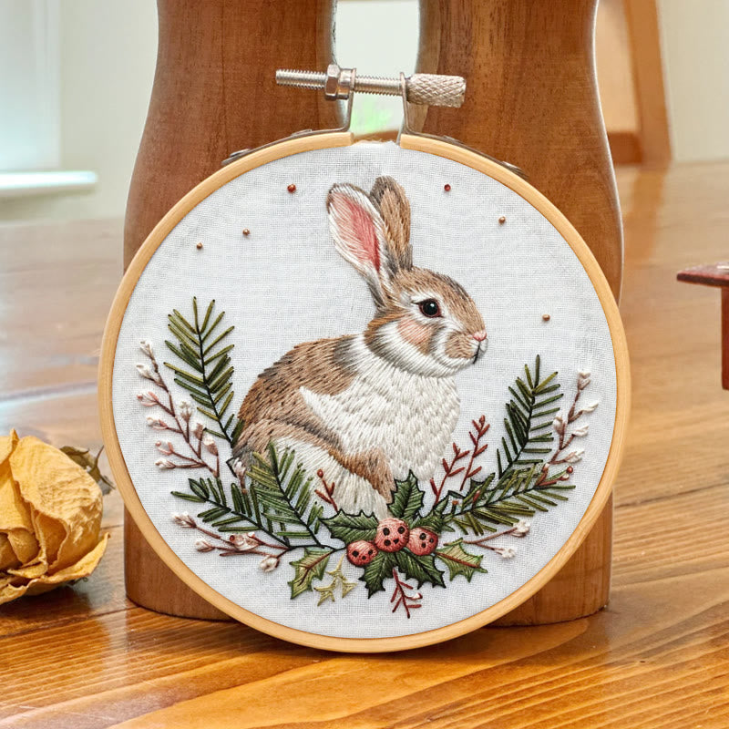 Rubbyoo Embroidery Kit-  Christmas Bunny - image 5