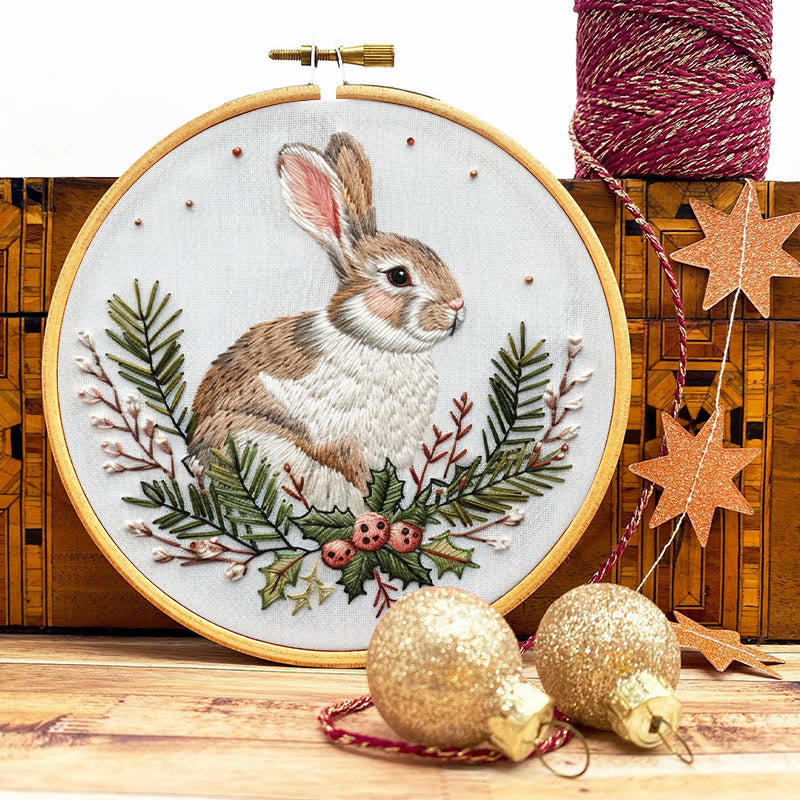 Rubbyoo Embroidery Kit-  Christmas Bunny - image 8
