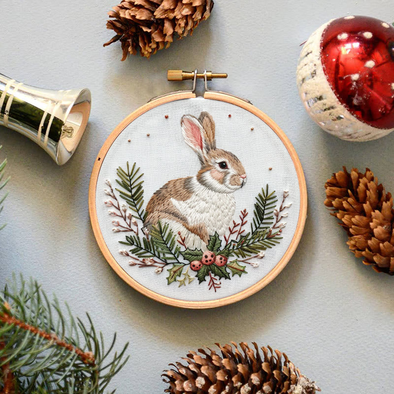 Rubbyoo Embroidery Kit-  Christmas Bunny - image 7