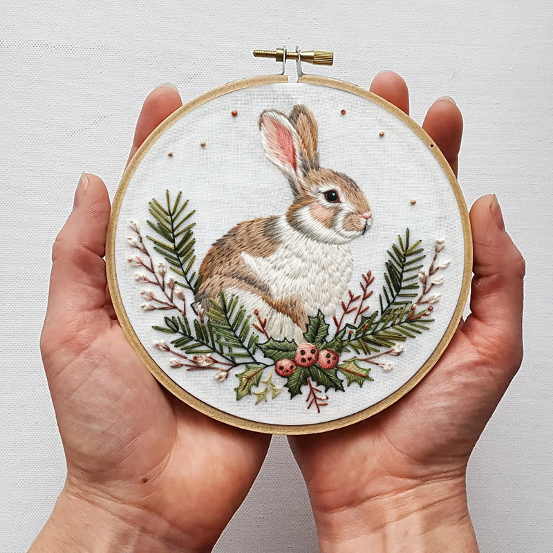 Rubbyoo Embroidery Kit-  Christmas Bunny - image 6