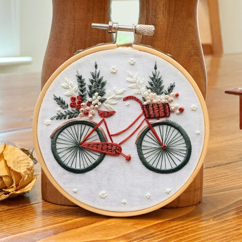 Rubbyoo Embroidery Kit-  Christmas Bike - image 3