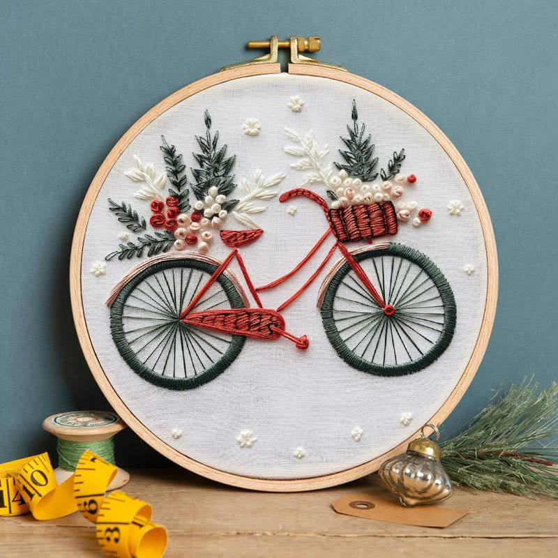 Rubbyoo Embroidery Kit-  Christmas Bike - image 5