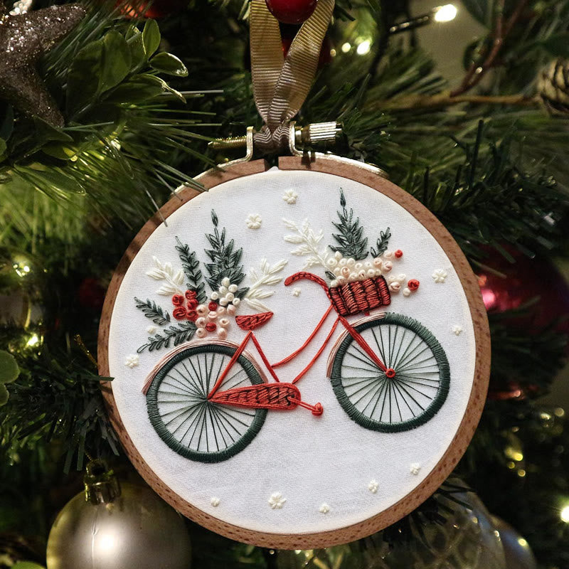Rubbyoo Embroidery Kit-  Christmas Bike - image 6
