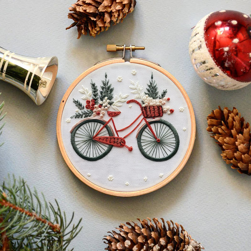 Rubbyoo Embroidery Kit-  Christmas Bike - image 7