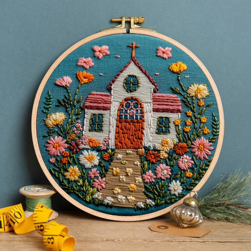 Rubbyoo Embroidery Kit-  Bible Verse Chruch - image 3