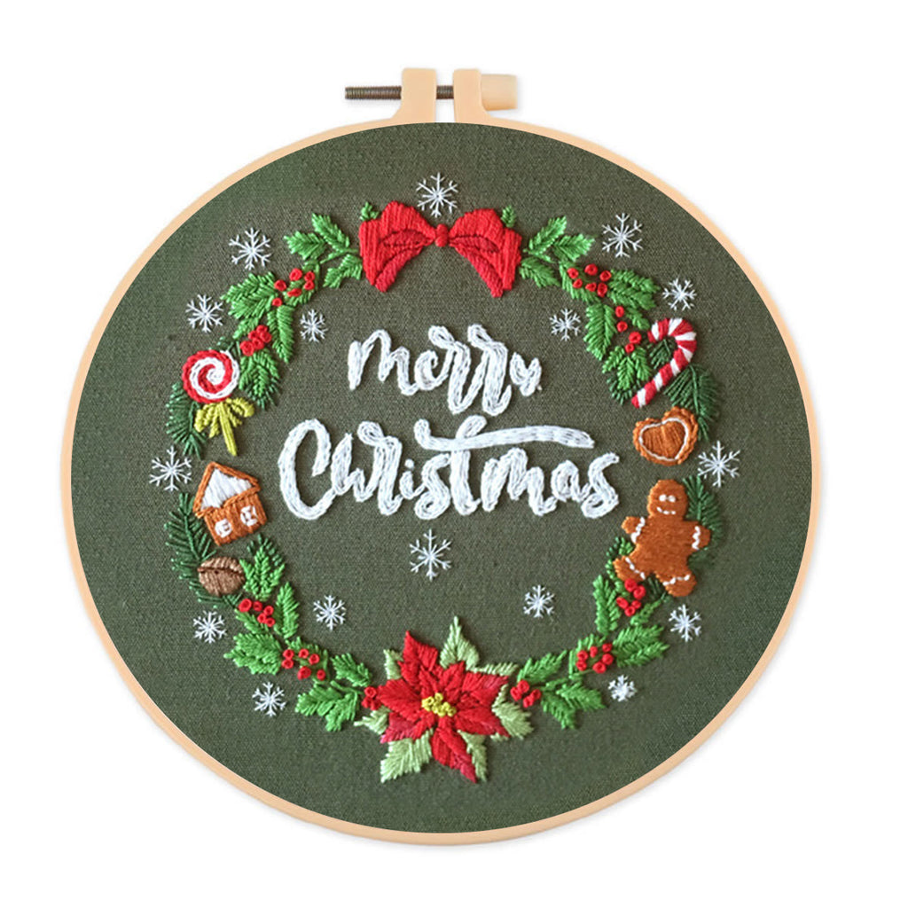 Rubbyoo Embroidery Kit- Xmas Wreath - image 0
