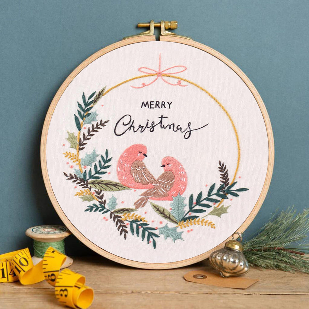 Rubbyoo Embroidery Kit-   Merry Christmas Bird - image 1