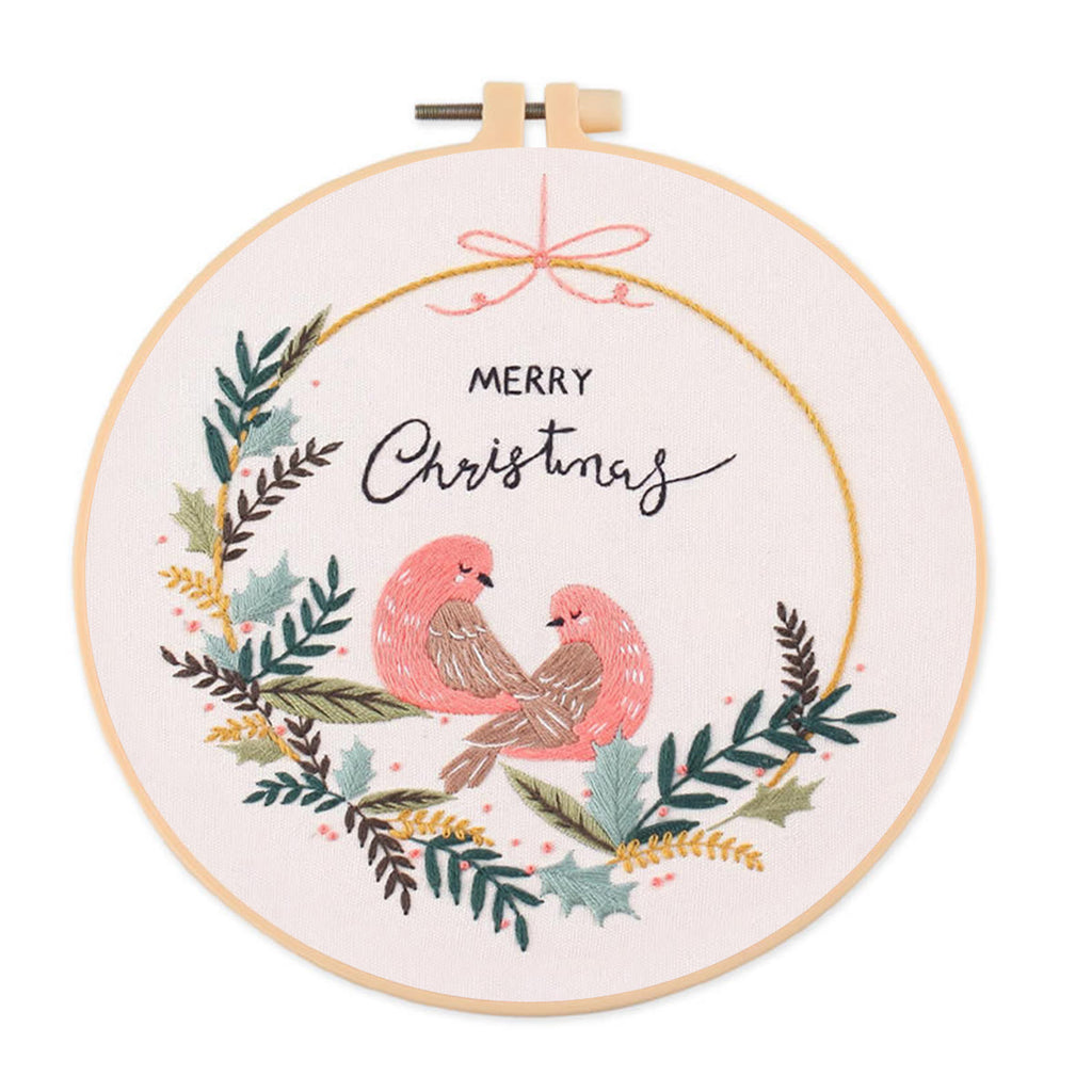 Rubbyoo Embroidery Kit-   Merry Christmas Bird - image 0