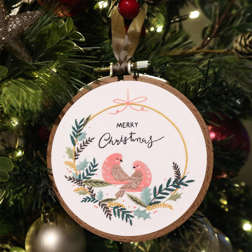 Rubbyoo Embroidery Kit-   Merry Christmas Bird - image 4