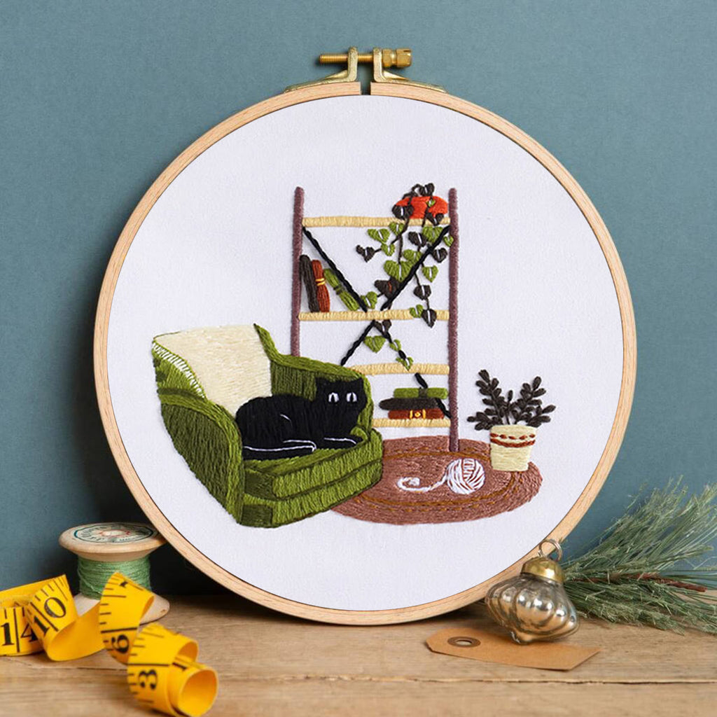 Rubbyoo Embroidery Kit- Cat On Sofa - image 2